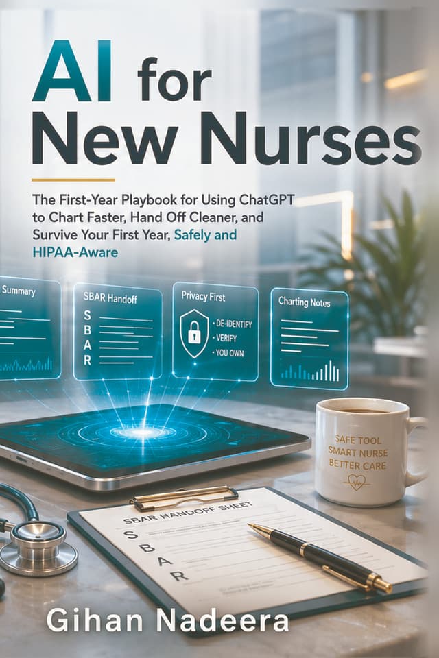 AI for New Nurses cover by Gihan Nadeera