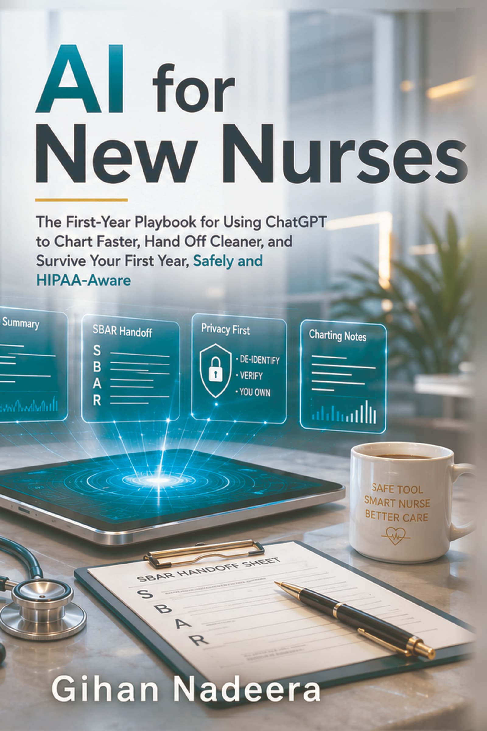 AI for New Nurses cover by Gihan Nadeera