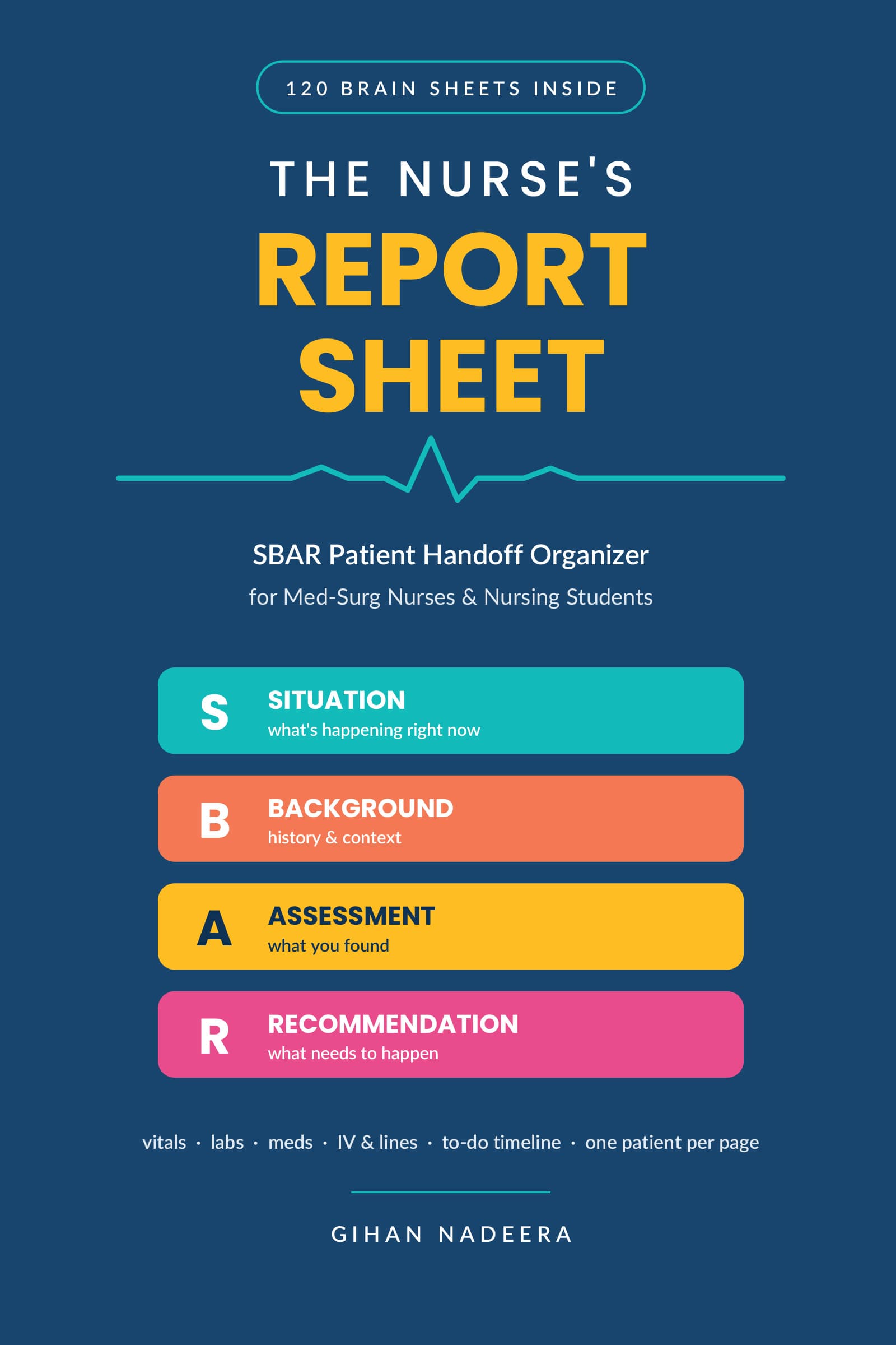 The Nurse's Report Sheet cover by Gihan Nadeera